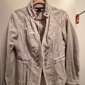 White House Black Market Light Gray Blazer
